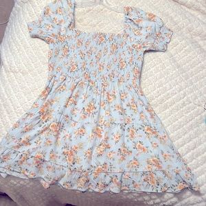 American Eagle Blue Floral Mini Dress
